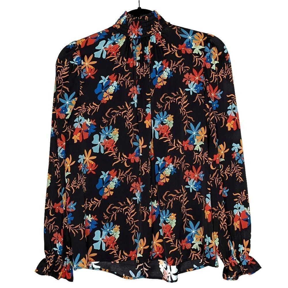 Tucker Stella Top Moonlight Autumn I'm Stretch Georgette Silk Top Floral